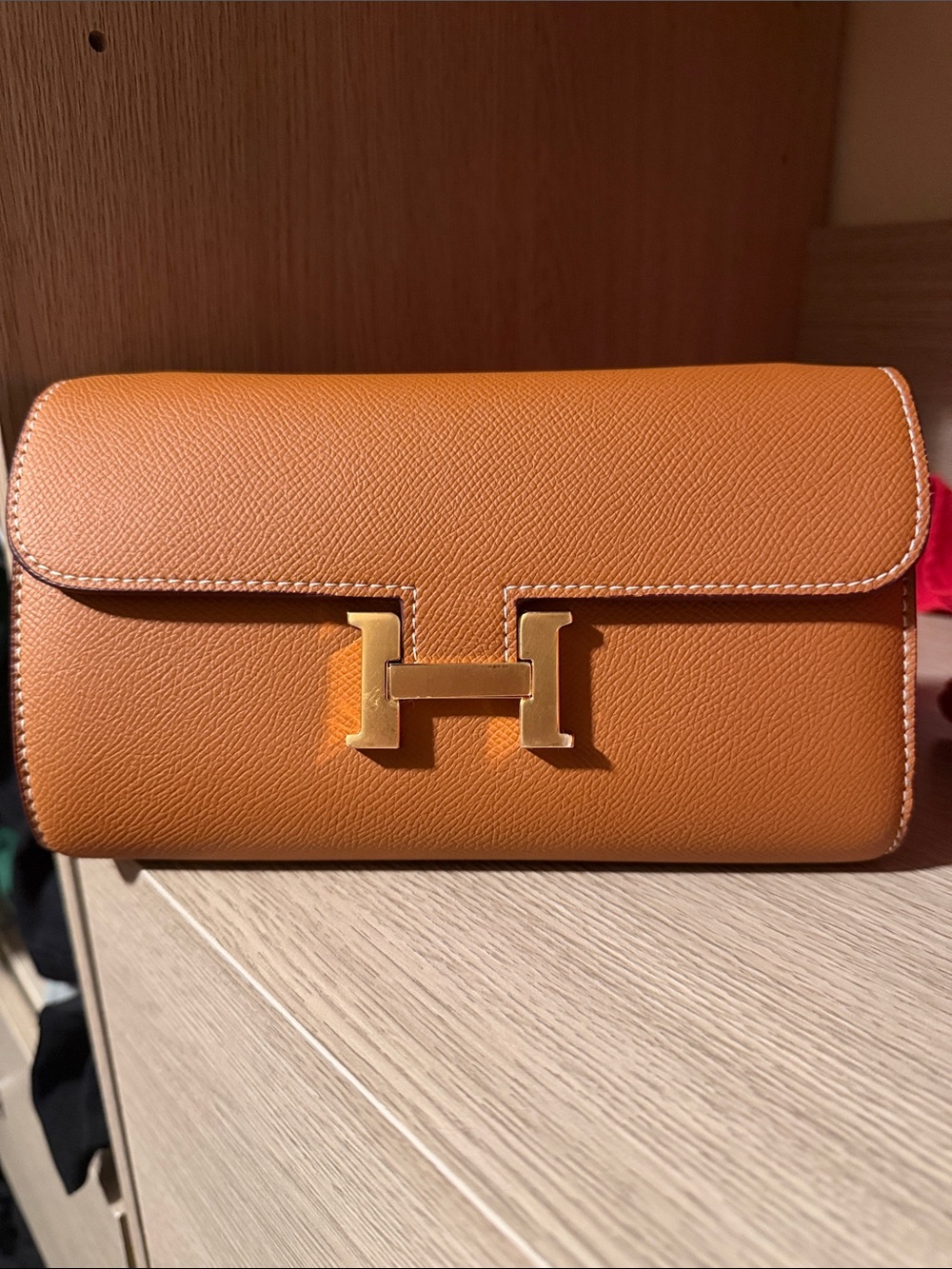 Constance Wallet with Gold H